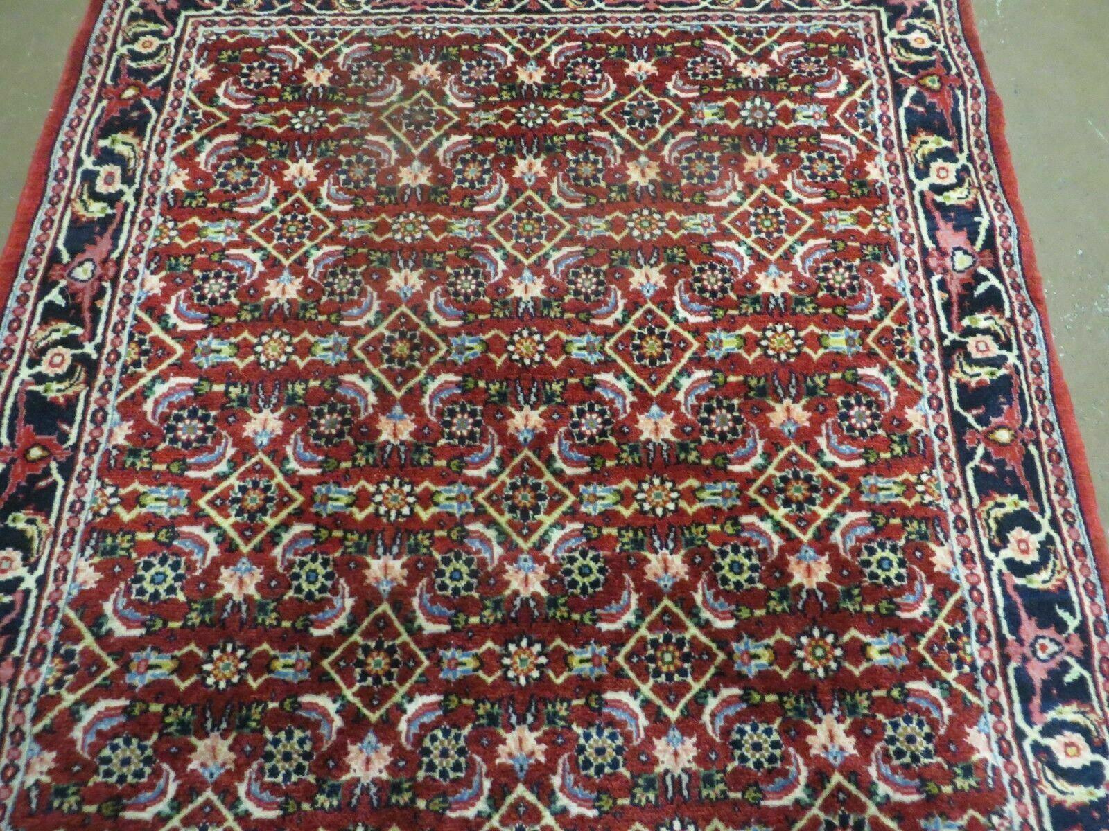 3' X 5' Handmade Knotted Indian Amritsar Floral Oriental Wool Red Rug Organic Nice - Jewel Rugs