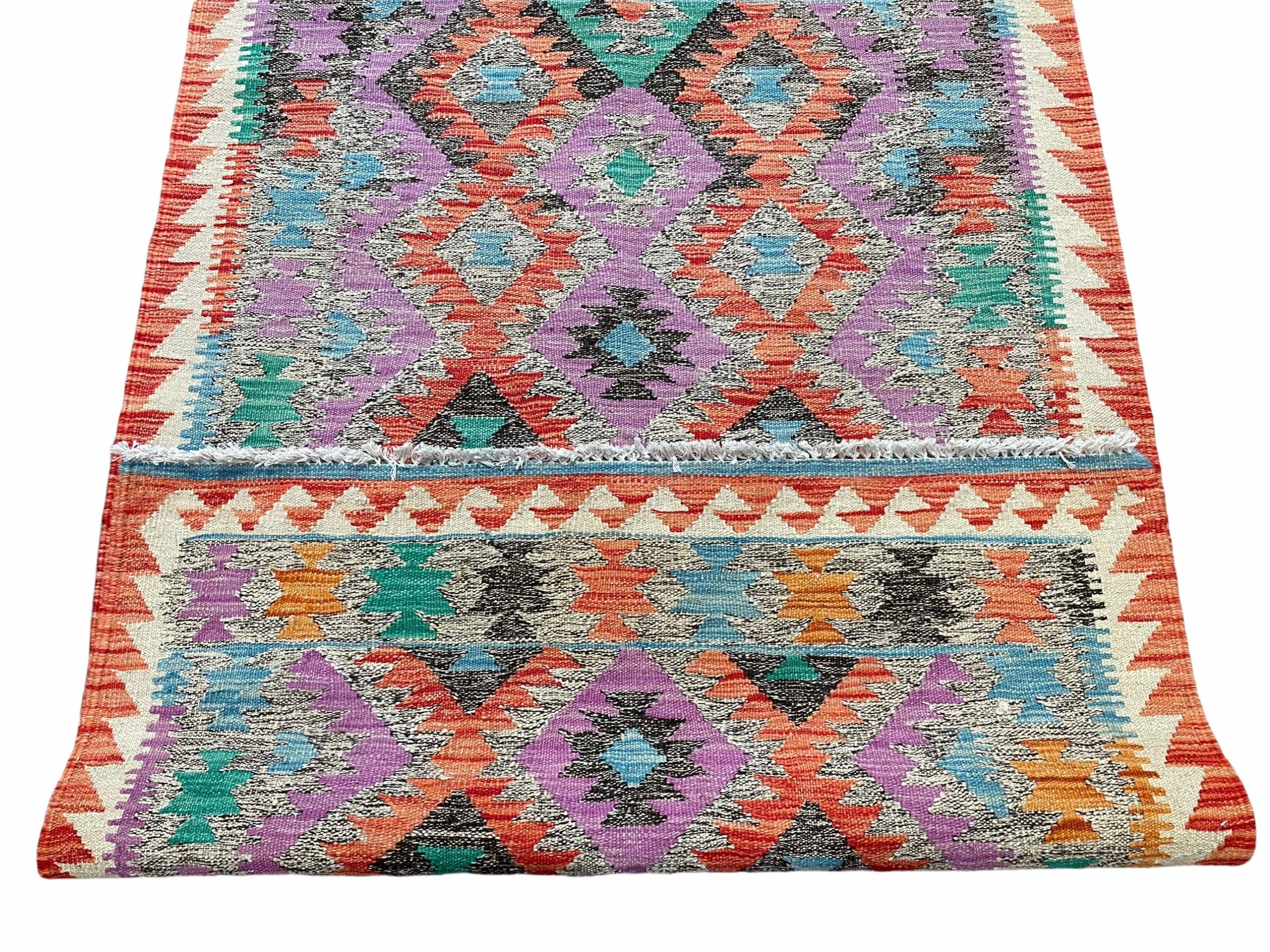 Purple Kilim Rug 3x5 Magenta Kilim Rug 3 x 5 Wool Tribal Kilim Rug Colorful New Kilim Rug Multicolor Turkish Anatolian - Jewel Rugs