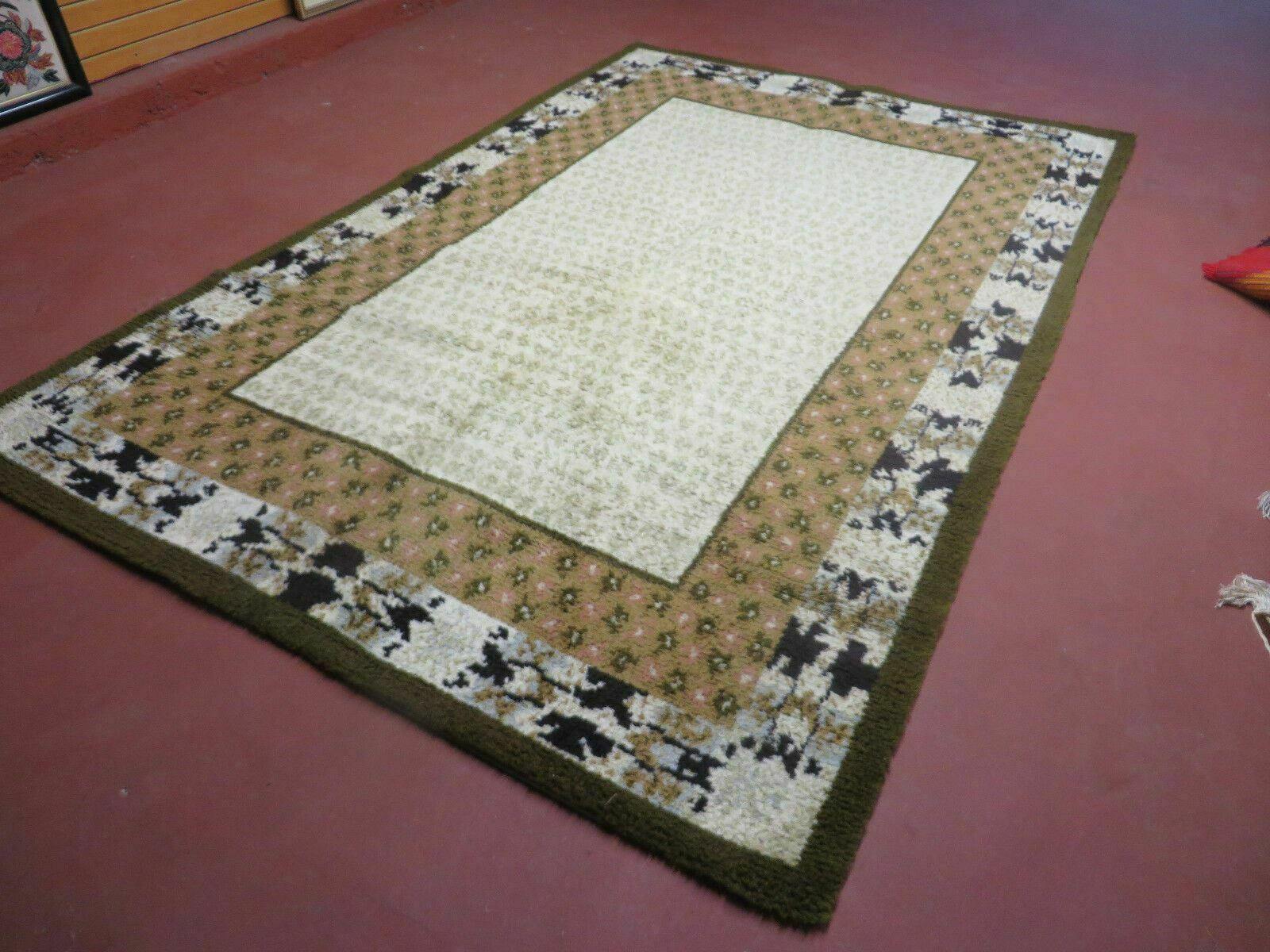 6' X 9' Vintage 1960s Danish Rya Shag DeLuxe Ege Rug Mid-Century Modern - Jewel Rugs