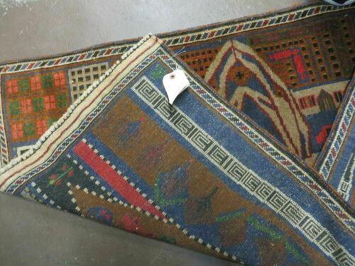 3' X 5' New Vintage Handmade Afghan Balouch Tribal Wool Pictorial Rug # 578 - Jewel Rugs