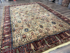 8.8 x 12 Karastan Samovar Rug Teawash #900-901 Persian Vase Pattern, Wool Karastan Carpet, Traditional Area Rug, Allover Pattern Vintage Rug - Jewel Rugs