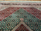 8' X 10' Vintage Handmade India Wool Rug Hand Knotted Carpet Herati Pattern - Jewel Rugs