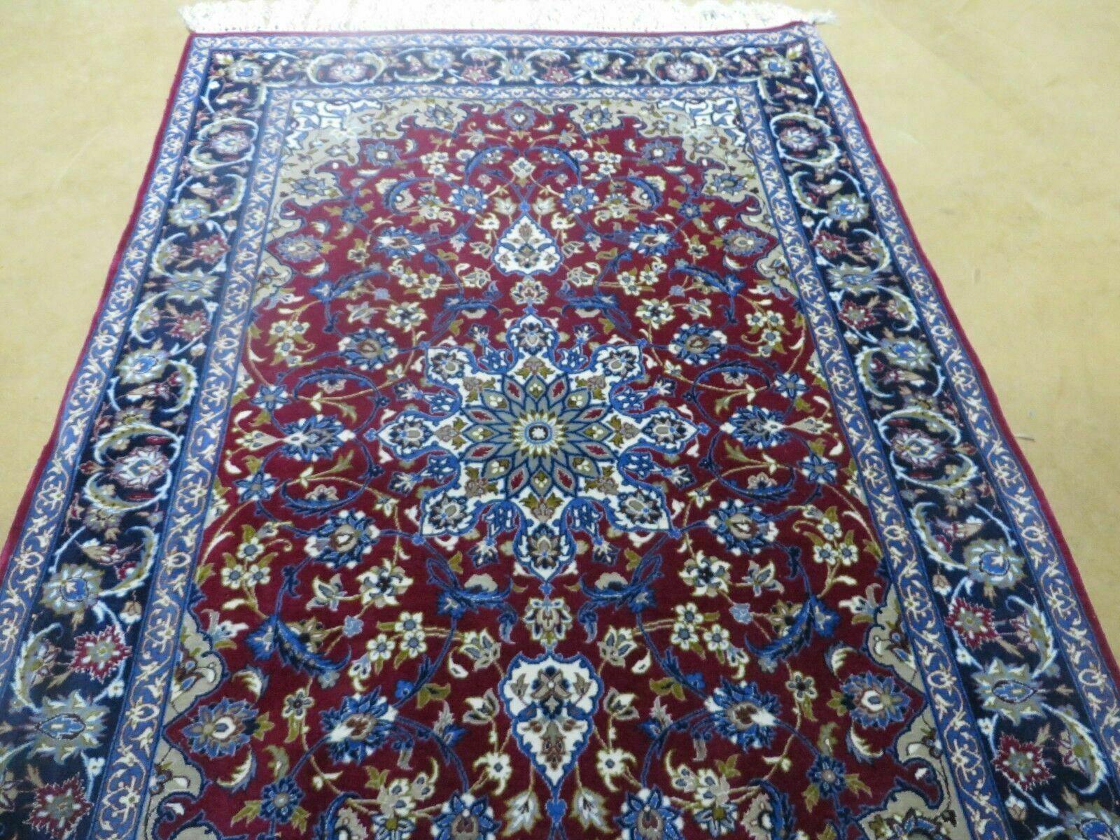 4' X 6' Vintage Handmade Fine Oriental Wool Silk Rug Carpet Hand Knotted Wow - Jewel Rugs