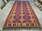 6' X 13' Antique Turkish Kilim Handmade Flat Weave Wool Rug Veg Dye - Jewel Rugs