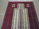 3' X 5' Antique Handmade Turkoman Balouchi Prayer Wool Rug Khamesh - Jewel Rugs