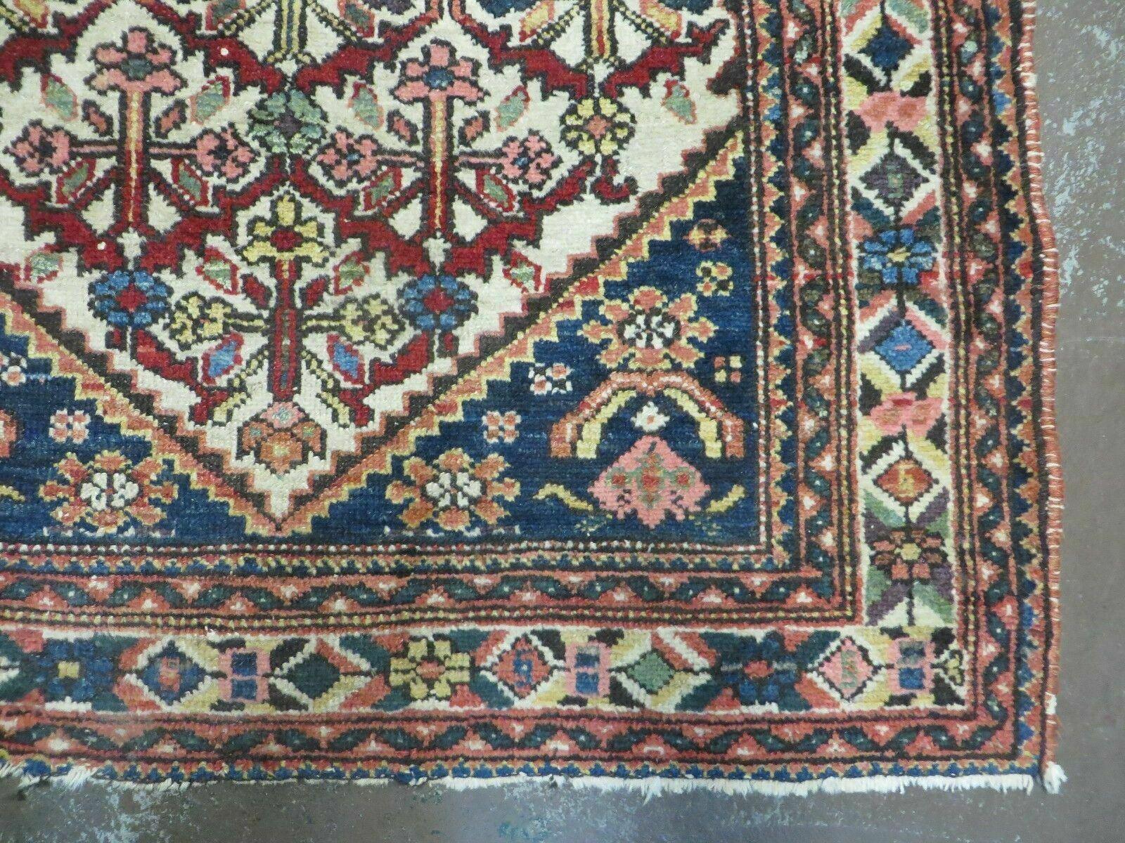 3' 3"X 10' Antique Handmade Caucasian Shirvan Wool Runner Rug Nice - Jewel Rugs