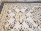 Oversized Aubusson Rug 16 x 21 ft, Palace Sized Flat Weave Carpet, Extra Large Handmade Rug, Flat Weave Chinese Aubusson, Wool, Ivory Blue - Jewel Rugs