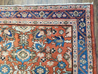 Antique Persian Karajeh Rug, Red & Blue, Hand-Knotted, Wool, 4' 6" x 6' 5" - Jewel Rugs