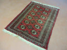 3' X 4' Vintage Handmade Turkoman Bokhara Rug - Jewel Rugs