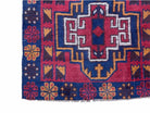 3 X 4.3 Vintage Handmade Tribal Wool Rug Balouch Rug Afghan Rug Red Blue Nice - Jewel Rugs