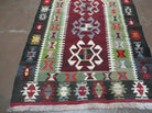 3' 8" X 5' Vintage Turkish Kilim Handmade Flat Weave Wool Rug Veg Dyes - Jewel Rugs