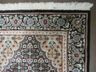 2'5" X 8" Vintage Handmade Chinese Oriental Runner - Wool with Silk Accents Black Rug - Jewel Rugs