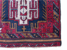 2' 9" X 4' 7" Vintage Handmade Tribal Wool Rug Balouchi Rug Afghan Rug Red Beige - Jewel Rugs