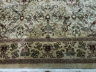 6' X 9' Vintage Handmade India Floral Oriental Agra Wool Rug Vegetable Dyes - Jewel Rugs