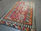 4' X 7' Vintage Turkish Kilim Hand Made Flat Weave Wool Rug Veg Dye Nice - Jewel Rugs