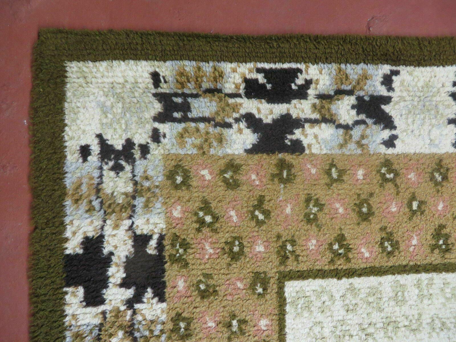 6' X 9' Vintage 1960s Danish Rya Shag DeLuxe Ege Rug Mid-Century Modern - Jewel Rugs