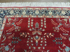 4' X 6' Vintage Fine Handmade Indian Wool Rug Carpet Vegetable Dyes Red Nice - Jewel Rugs