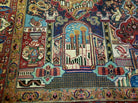 9' X 12' Vintage Handmade India Oriental Wool Rug Pictorial Archaeological Wow - Jewel Rugs