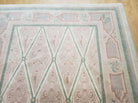 4' X 6' Modern Tibetan Nepal Art Deco Chinese Handmade Wool Rug Muted Pink Olive - Jewel Rugs