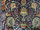 3' 6" X 5' 5" Vintage Fine India Floral Oriental Handmade Wool Rug Sufism Nice - Jewel Rugs