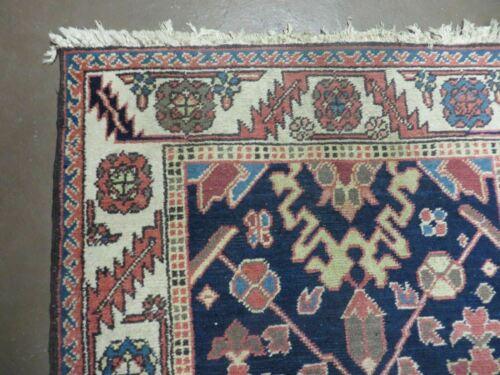 3' X 5' Vintage Handmade India Floral Oriental Wool Rug Nice Rug Blue # 401 - Jewel Rugs