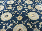 9' X 12' Safavieh Abstract Modern Hand Tufted Wool Rug Floral Flower Nice Navy - Jewel Rugs